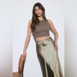 🆕🤍LEOPARD CROP TOP